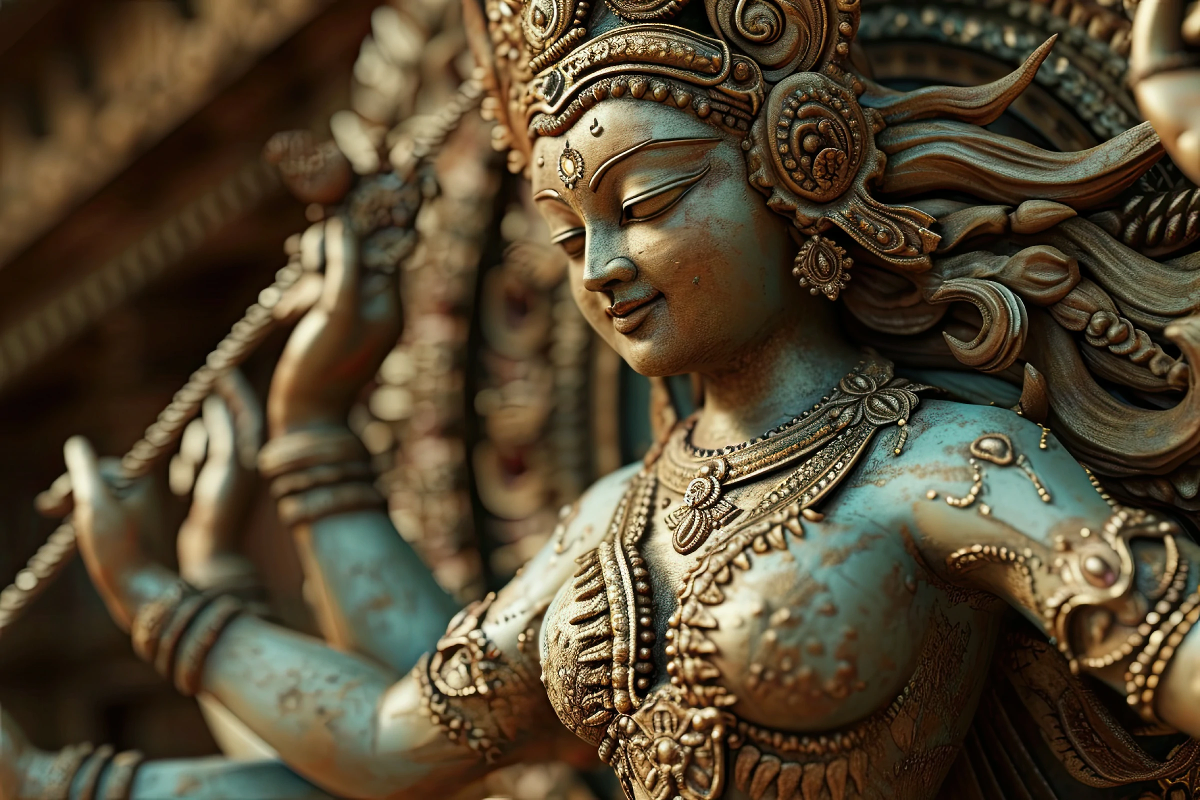 3d durga goddess navratri celebration