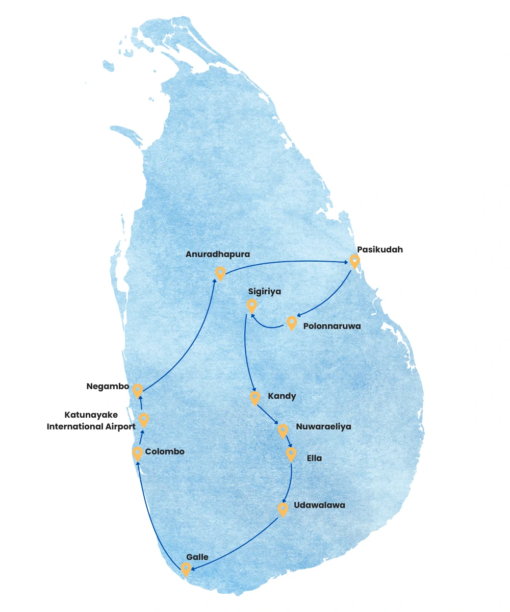 Cultural Triangle Coastal Highland Adventure