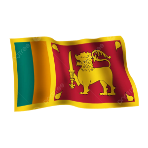 pngtree sri lanka waving flag on transparent background png image 9194048